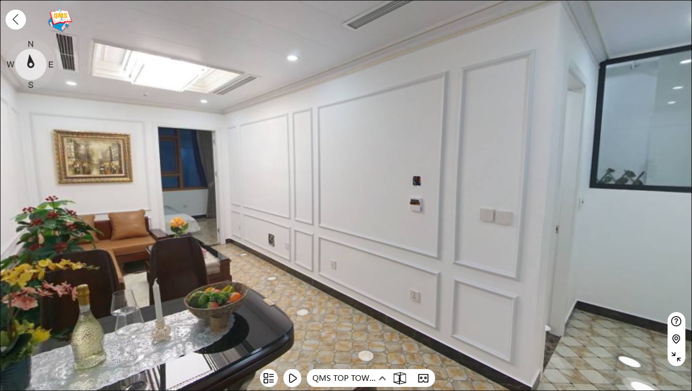 Khám phá căn hộ  QMS TOP TOWER – Căn 9  (67m2) công nghệ thực tế 360 độ